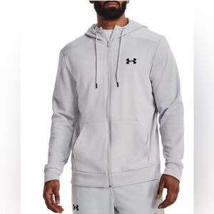 Under Armour Men's Light Gray Full-Zip Hoodie Out of Package but Never Worn 2X